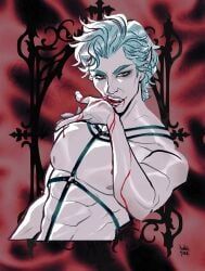 astarion, baldur's_gate_3, babs_draws, harness, male_only