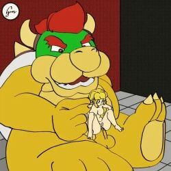 bowser, princess_peach, mario_(series), ginspot, anal