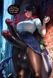 ellen_joe, patreon, zenless_zone_zero, hydraulicmatingpress, 1girl