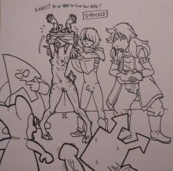 hacker_(deltarune), kris_(deltarune), kris_dreemurr, noelle_holiday, susie_(deltarune)