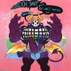 sophymn, 3_eyes, barazoku, beard, big_muscles