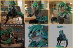 asher_sterling, avali, beanthusiast, 4_ears, 6_panel_comic