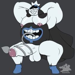 king_spade, deltarune, undertale_(series), anthro, balls