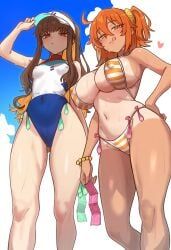 fujimaru_ritsuka_(female), fujimaru_ritsuka_(female)_(brilliant_summer), kishinami_hakuno_(female), fate/extra, fate/grand_order