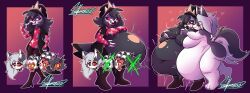 blitzo_(helluva_boss), loona_(helluva_boss), millie_(helluva_boss), moxxie_(helluva_boss), octavia_(helluva_boss)