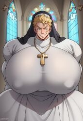 laxus_dreyar, fairy_tail, argentas8, 1boy, big_breasts