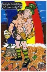saint_patricks_day, st._patrick's_day, cmanart_(calvin), bulge, gay