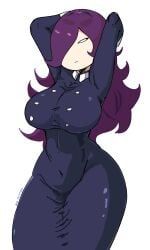 yumiko_(hanako-san_ga_kita), hanako-san_ga_kita, shavin65, arms_behind_head, big_breasts