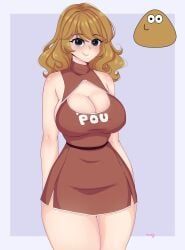 pou, pou_(game), honeybee_0u0, big_breasts, breasts