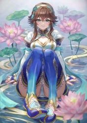 chai_xianghua, soul_calibur, soul_calibur_vi, 1girls, blue_eyes