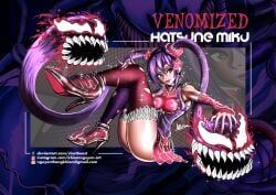 hatsune_miku, miku_hatsune, venom_(marvel), venom_miku, marvel