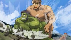 another_eidos_of_dragon_vein_r, hrio, 2boys, all_fours, anal