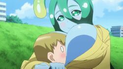 suu_(monster_musume), monster_musume_no_iru_nichijou, big_breasts, breast_smother, ditzy