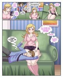 lime-tg, 1boy, 1girls, after_transformation, ass