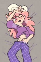 art_girl_(peargor), born_to_work_in_retail, aboredsnek, 1girls, baggy_clothing