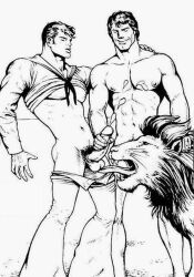original, tarzan, tom_of_finland, balls, balls_licking