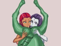 beast_boy, raven_(dc), starfire, dc, dc_comics