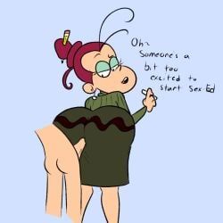 agnes_johnson, nickelodeon, the_loud_house, sl0th, ass