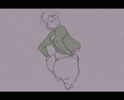 tamako_nobi, doraemon, manilla, 1girls, chubby_belly