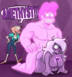 amethyst_(steven_universe), chad_steven, gem_(species), pearl_(steven_universe), pink_steven