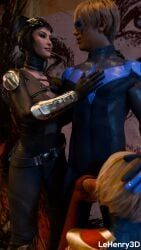 ada_wong, ashley_graham, catwoman_(cosplay), leon_scott_kennedy, nightwing_(cosplay)
