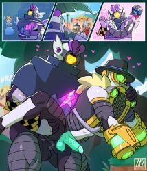 heartbroken_rico, kaze_(brawl_stars), piper_(brawl_stars), rico_(brawl_stars), stu_(brawl_stars)