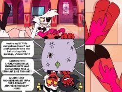 angel_dust, millie_(helluva_boss), moxxie_(helluva_boss), hazbin_hotel, hellaverse
