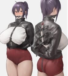 original, yagi_764364, 1girl, angry_eyes, arms_behind_back