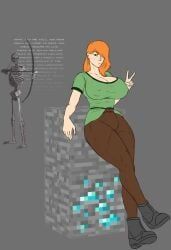 alex_(minecraft), minecraft, redstarnsfw, 1boy, big_breasts