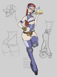 original_character, scooter_(kilkan), kilkan, 1girls, belt