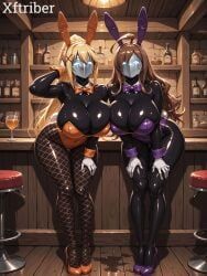 bunny_waitress, darkness_(konosuba), lalatina_dustiness_ford, shadow_(persona), shadow_self_(persona)