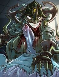 generation_2_pokemon, pokemon_(species), tiamat_(smite), tyranitar, zombified