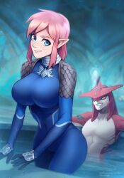 female_link, link, link_(shounen_captain), prince_sidon, breath_of_the_wild