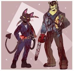 imperatorcaesar, anthro, big_fangs, black_nose, blood