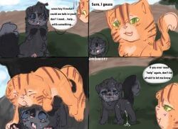 cinderheart_(warriors), firestar_(warriors), warrior_cats, warriors_(cats), sobblanket