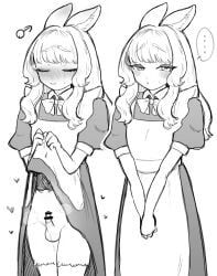 stefvanian, bunny_ears, femboy, heart, horny