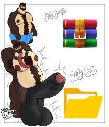 winrar, donisette, anthro, armpit_hair, balls