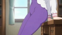 emilia_(re:zero), re:zero_kara_hajimeru_isekai_seikatsu, 1girls, ass, bodysuit