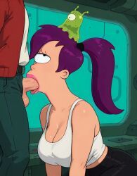 brain_slug, philip_j_fry, turanga_leela, futurama, 1boy