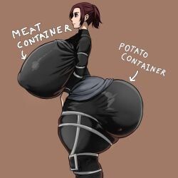 sasha_braus, attack_on_titan, shingeki_no_kyojin, idkbigtitlover, 1girl