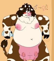 after_transformation, anthro, big_breasts, bovid, bovine