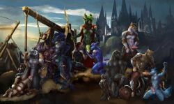 power, mythology, ksilence, anthro, armor