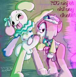blot_(dandy's_world), fancy_frosting_blot, looey_(dandy's_world), pastel_patterns_looey, toon_(dandy's_world)