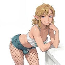 link, the_legend_of_zelda, koisuki_(civitai), 1boy, 1femboy