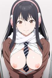 kimishima_kana, kiseijuu, parasyte_the_maxim, breasts, breasts_out