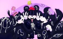 minnie_mouse, ortensia, roxy_(warner_brothers), disney, merrie_melodies