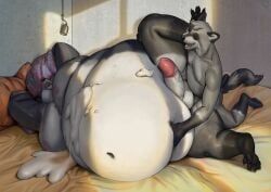 chonky-shark, anal, anal_sex, anthro, areola