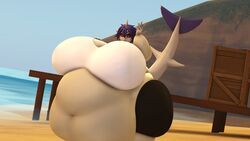 misty_(guacamolemuffler), fattybulous, beach, belly, fat