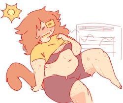 air_conditioner, anthro, belly, belly_button, big_belly