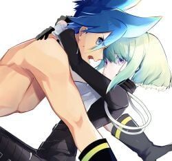 galo_thymos, lio_fotia, promare, 1femboy, 2boys